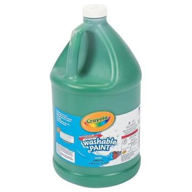 Imagem de Tinta lavável verde Crayola clássica - (1 galão) - segura, lavável e não tóxica - perfeita para projetos escolares, atividades artísticas infantis e suprimentos de sala de aula