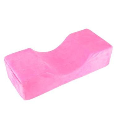 Imagem de Cryfokt Esponja de Alta Resiliência, Núcleo Interno Macio Em Formato de u, Capa Removível, Ferramenta de Enxerto de Cílios para Uso Doméstico, Rosa Vermelha (Rosa Vermelha)