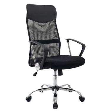 Imagem de Cadeira Presidente Escritório Duoffice DU200 Ergonômica Tela Mesh Base Cromada Metal Home Office