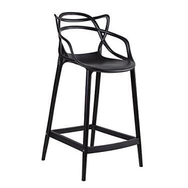 Imagem de Banqueta média bancada cozinha Masters Allegra 66 cm - Preto