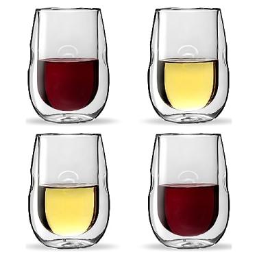 Imagem de Taças de vinho com isolamento de parede dupla Moderna Artisan Series – Conjunto de 4 taças de vinho e bebidas