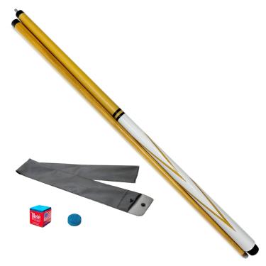 Imagem de Taco de Sinuca Desmontável Raio Branco Tacos Brasil