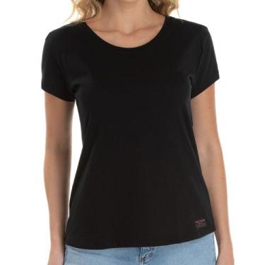Imagem de Camiseta Feminina Gola Redonda Basic Sport  - Polo Match, G, Preto