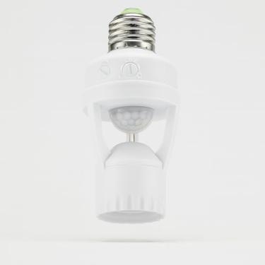 Imagem de Soquete com Sensor de Presença E27 110V/220V – Detecção de Movimento 360° para Lâmpadas, Automático, Ideal para Iluminação Residencial e Comercial – Premium