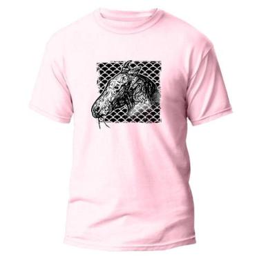 Imagem de Camiseta Algodão Premium Estampa Digital Cavalo Rustico Dtf - Pavesi, 