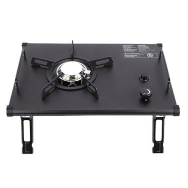 Imagem de Zhjvihx Fogão de Acampamento para Mesa IGT, Fogão a Gás de Aço Inoxidável de Modo Duplo de 4000 W Com Pernas Dobráveis, para Cozinhar Ao Ar Livre, Acampamento, Piquenique, RV,