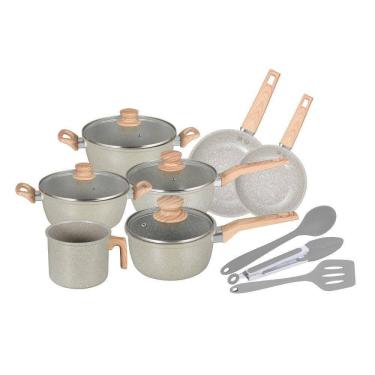 Imagem de Jogo De Panelas Neuhaus 10 Pçs Indução Cerâmica Antiaderente