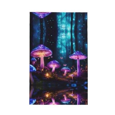 Imagem de XLLingL Toalhas de cozinha de waffle com estampa de cogumelo mágico, panos de prato de microfibra, perfeitos para decoração e limpeza de cozinha - 1 peça