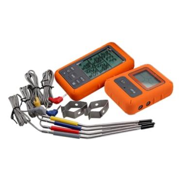 Imagem de FytStycale Termômetro de carne digital com timer de cozinha para alimentos, ideal para churrasqueiras e fornos externos.