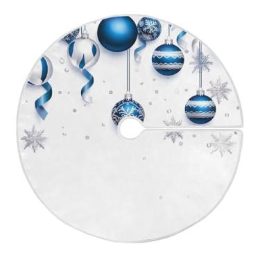 Imagem de Blueangle Fita de Natal de 118 cm, saia de poliéster macio para decoração de árvore de Natal (425)