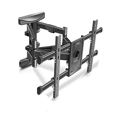 Imagem de SFOIMO Suporte de suporte de TV com rotação de inclinação de extensão de movimento total para a maioria das TVs de 37 a 80 polegadas, suporte de parede ajustável para TV com máximo de 600 x 400 mm até