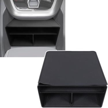 Imagem de Aunginsy Caixa de armazenamento de console central compatível com a versão elétrica Audi Q4 e-Tron 2023 2024 2025, controle central, organizador sob o console, bandeja de armazenamento de câmbio com