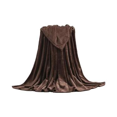 Imagem de Cobertor De Flanela Coral Azul E Rosa, Macio, Quente E Fino, Capa De S