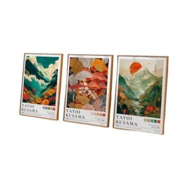 Imagem de Impressões Em Tela De Yayoi Kusama Com Recifes De Coral, Cogumelos E M