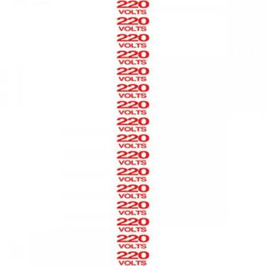 Imagem de Placa Sinalizacao Poliestireno 02X04 ''220V'' 16 Pecas 200Az - SINALIZ