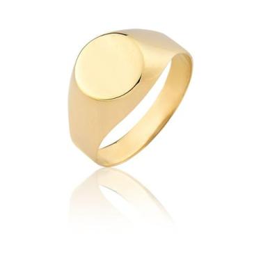 Imagem de Anel Masculino Grande Ouro 10k  A92 Forma Maior - MAEHLER, 20, Dourado