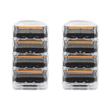 Imagem de Aparelho De Barbear Manual Masculino De Aço Inoxidável Com 5 Camadas, 