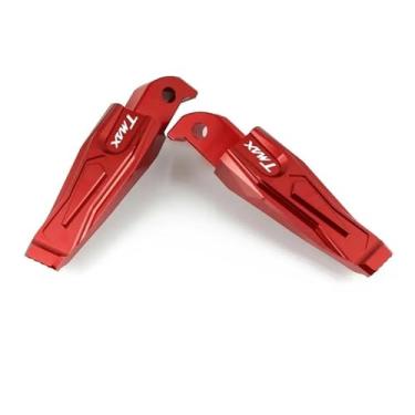 Imagem de Anti-derrapante Pés dobráveis ​​rearset para MT-03 2013-2020 MT07 MT09 TMAX 530 2013-2018 NMAX 155 2015-2018 XP 500 560(Red TMAX)