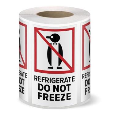 Imagem de LabelHero Etiquetas "Keep Refrigerated" – 500 por rolo – Design arrojado de alta visibilidade para envio, armazenamento frio, produtos perecíveis e conformidade com segurança alimentar