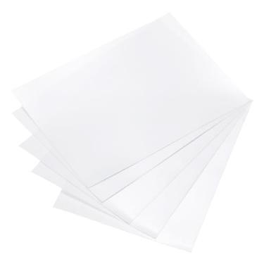 Imagem de 4 folhas de laminação transparente autovedante 12,7 x 17,8 cm folha laminadora autoadesiva para documentos de fotos, sem necessidade de máquina