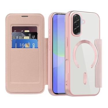 Imagem de Asuwish Capa de telefone para Samsung Galaxy A56 5G capa carteira magnética com protetor de tela de vidro temperado flip porta-cartão de crédito bloqueio RFID slot robusto acessórios para celular A 56