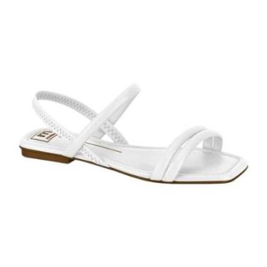 Imagem de Sandalia Moleca 5462.111 Rasteira Baixa Elastico Confortavel Feminino-Feminino