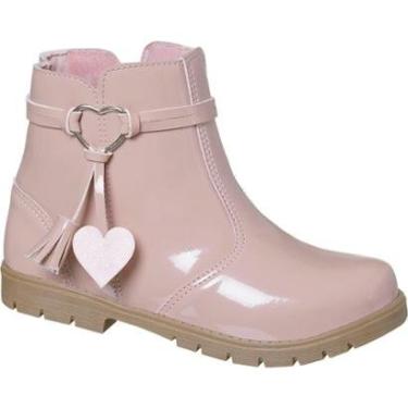 Imagem de Bota Botina Infantil Coturno Love Menina Feminina Cano Curto Tamanho:33;Cor:-Feminino