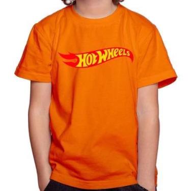 Imagem de Camiseta Camisa Infantil Juvenil Menina Menino Hot Whe els Corrida Car