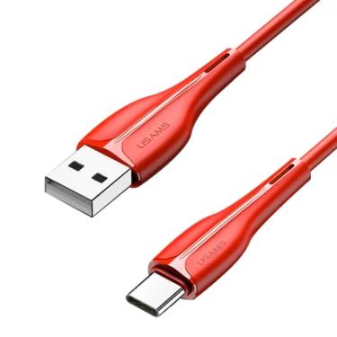 Imagem de Cabo Usb Usams Usb A Pra Tipo C Máx. 2a 1 Metro Vermelho