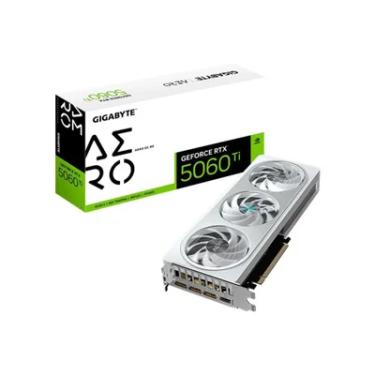 Imagem de Placa De Vídeo Gigabyte RTX5060 Ti Aero Oc, 8GB, 128 Bit, Gddr7, PCie, 7680x4320, Ray Tracing, Dlss