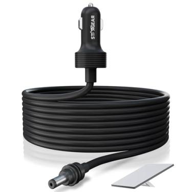 Imagem de Mini cabo Starlink 12 V 5 m, mini acessórios Starlink 16AWG isqueiro para cabo CC, cabo Starlink 12 V-48 V carregador de carro (5 m)