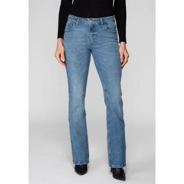 Imagem de Calça Jeans Straight Leg Guess Azul-Feminino