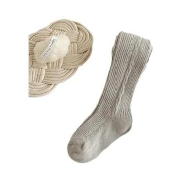 Imagem de Meias De Algodão Para Meninas, Leggings Macias De Princesa, Meias Calç