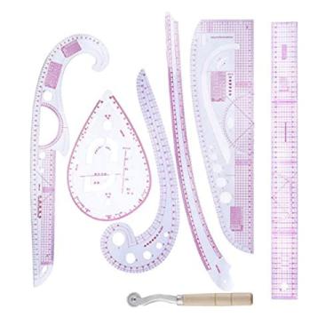 Imagem de GLOGLOW Conjunto de Régua de Medição de Roupas, Réguas Régua de Curva de Costura Multifuncional para Desenho Placa de Corte Fabricação de Designers de Vestuário Fabricantes de Padrões Alfaiates