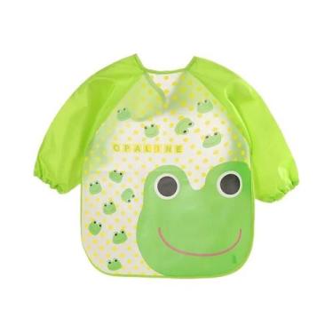 Imagem de Babador Impermeável Anti-Sujeira Para Bebês De 0 a 3 Anos, Manga Longa
