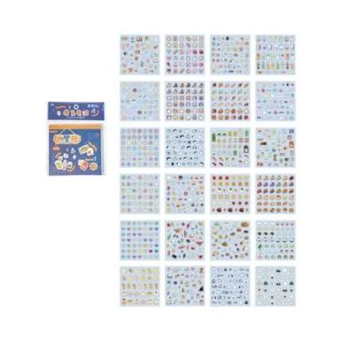 Imagem de Adesivos Vintage Estilo Japonês PET Recortados 24pçs Para Scrapbooking