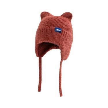 Imagem de Gorro De Inverno Feminino Com Orelhas De Gato, Estilo Kpop, À Prova De