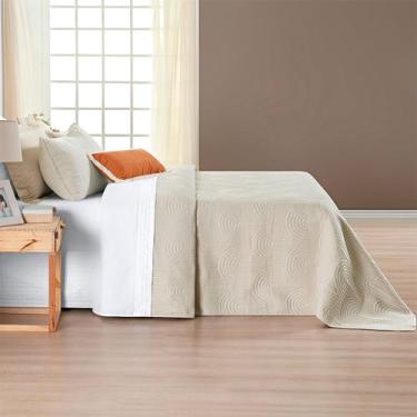 Imagem de Cobre Leito Casal Queen 2,60x2,40 Colcha Ellos 200 Fios Liso - Bella L