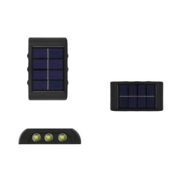 Imagem de Luminária Solar De Parede Externa À Prova d'Água Com 10, 8, 6 Ou 4 LED