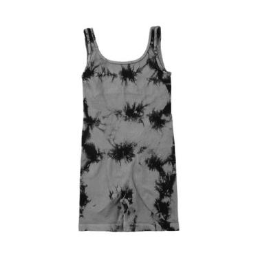 Imagem de Macacão De Yoga Feminino Sem Costas, Decote U, Sem Mangas, Cor Sólida,