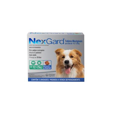 Imagem de Antipulgas, Carrapatos e Vermífugo Spectra para Cães de 7,6 a 15 Kg NexGard