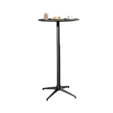 Imagem de Mesa Bistrô Elegance Preto Com Base Metal Preto