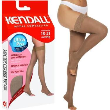 Imagem de Meia Kendall 7/8 Média Compressão S/ Ponteira 15~20mmhg, Mel, P