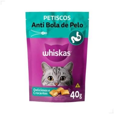 Imagem de Petisco para Gatos Adultos WHISKAS Anti Bola de Pelo 40g Medida:40g