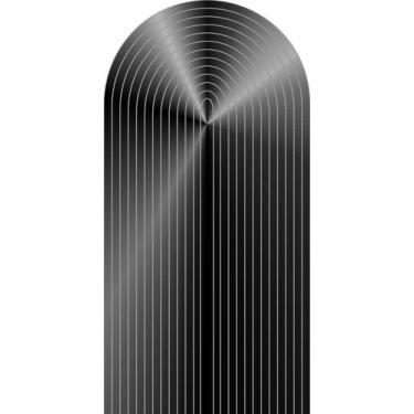 Imagem de Painel Romano Tecido Veste Fácil Ripado Preto Metalizado  100x200cm - 