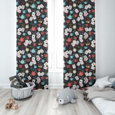 Imagem de Cortina Tecido Oxford Quarto Infantil Alice no País das Maravilhas - 1