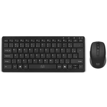 Imagem de Kit Teclado e Mouse TC404 USB Bateria Regarregavel Preto