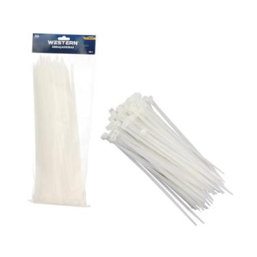 Imagem de Abracadeira Nylon Western 7,6 X 35cm Com 100 Unidades Branco - ETILUX
