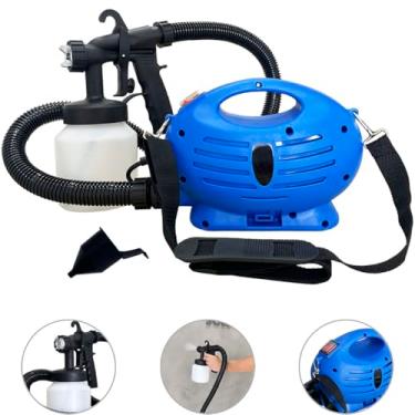 Imagem de WWSOLDAS Pistola De Pintura Elétrica Pulverizador De Tinta Compressor Portátil 650W Com Bico de Metal, 3 Padrões de Pintura e Caneca de 800ml