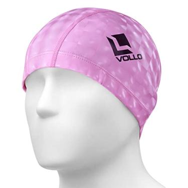 Imagem de Touca de Natação 3D PU Rosa Vollo Sports